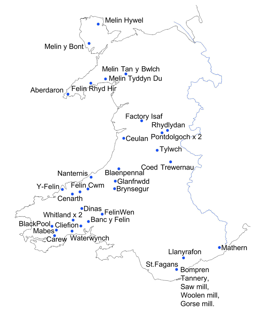 Cad map Llanyrafon